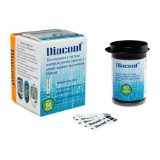 Диаконт /Diacont Тест-полоски 50шт. для контроля уровня глюкозы
