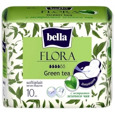Белла Панти Флора прокладки 10шт экстракт зеленого чая