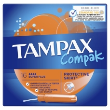 Тампакс Tampax Компак супер плюс №16 тампоны с апликатором