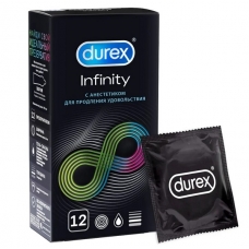 Дюрекс Durex Инфинити Презервативы №12 с анестетиком гладкие
