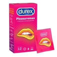 Дюрекс Durex Плежемакс Презервативы №12 с ребрами и пупырышками