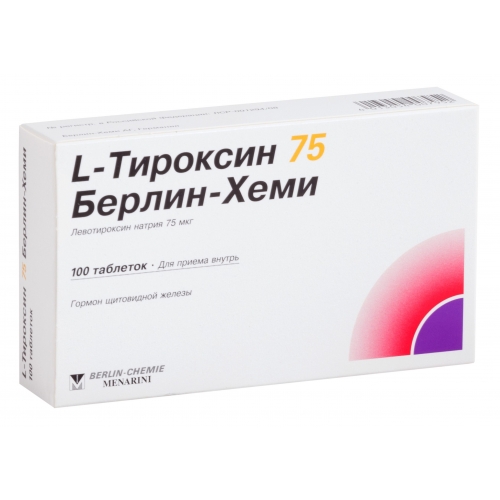 L-Тироксин 75 таб. 75мкг №100